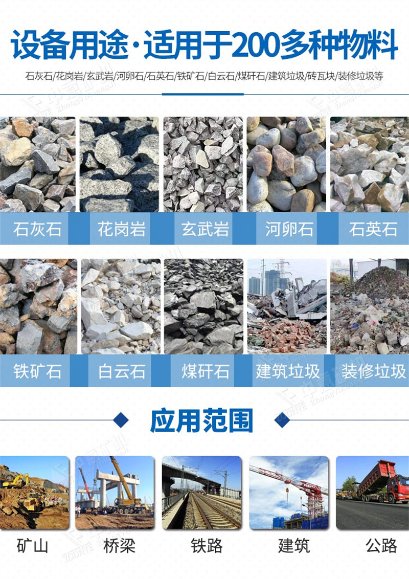 制砂機(jī)可處理物料