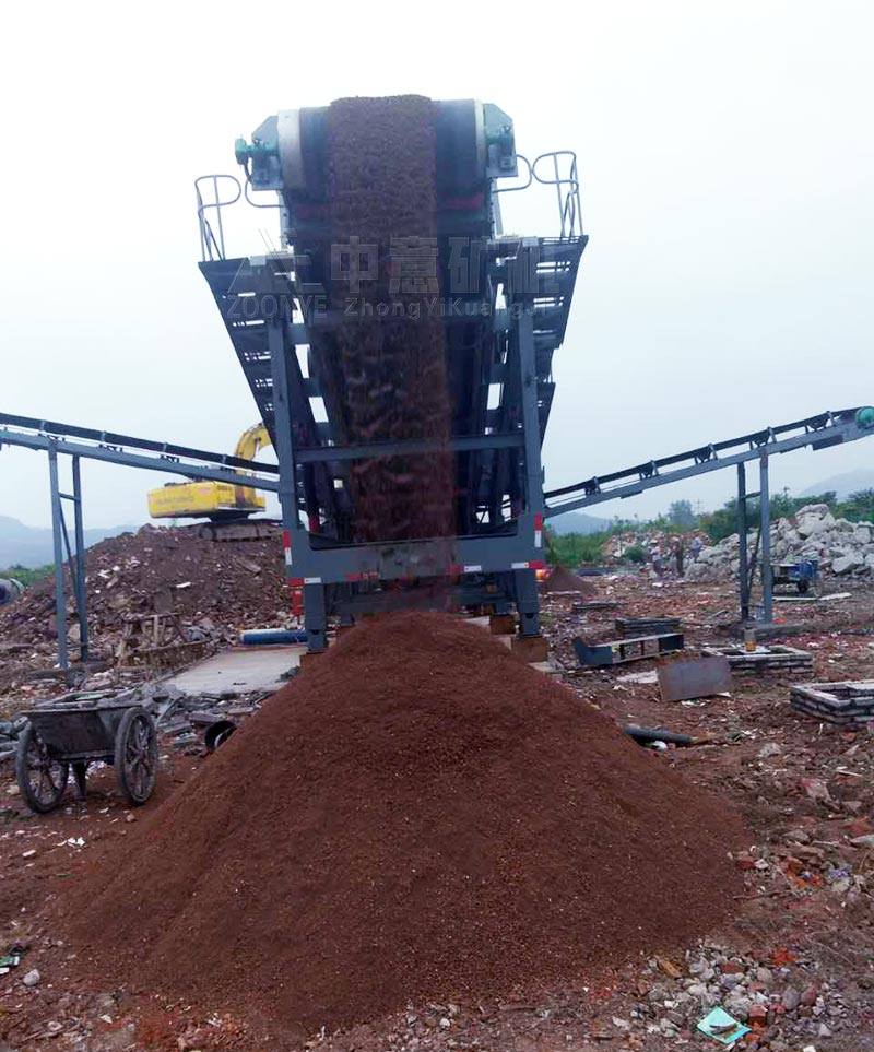 杭州同盛園林建筑垃圾處理項(xiàng)目生產(chǎn)的骨料