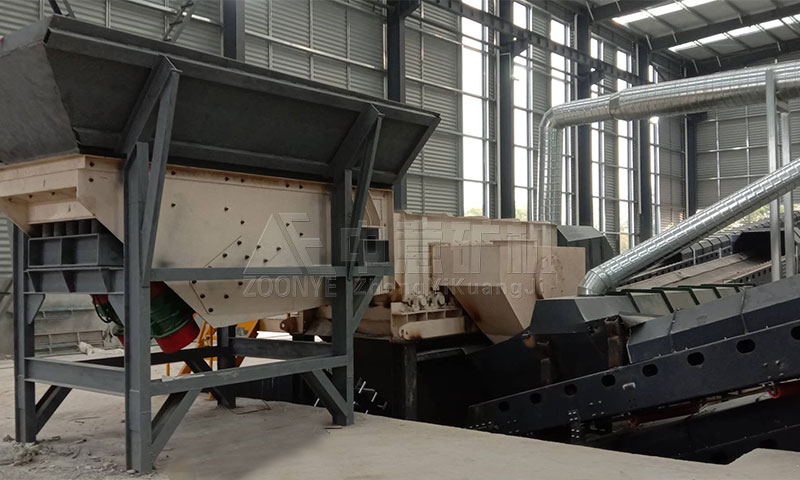 江蘇遠(yuǎn)康建筑垃圾處理現(xiàn)場(chǎng)