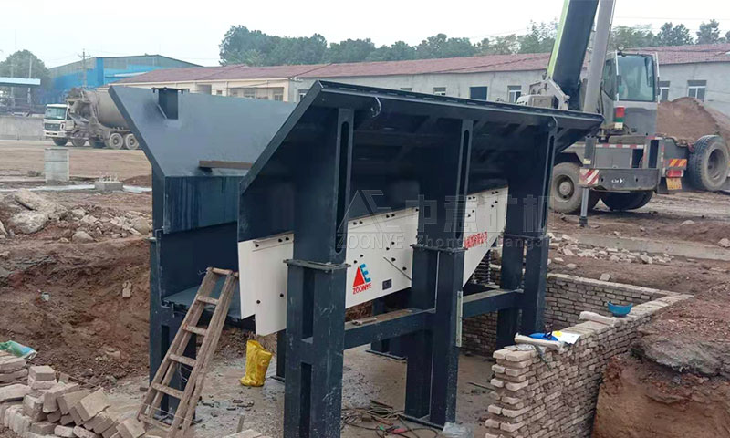 湖北武漢建筑垃圾處理現(xiàn)場(chǎng)