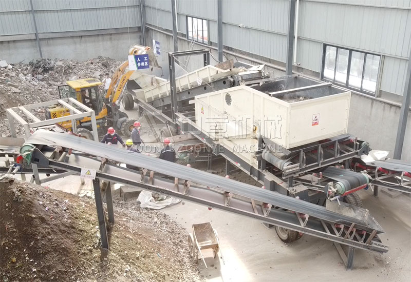 浙江溫州平陽建筑裝修垃圾處理生產(chǎn)線