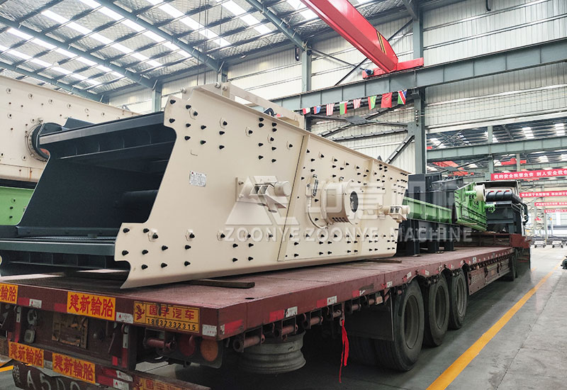 裝修垃圾篩分設(shè)備裝車完成