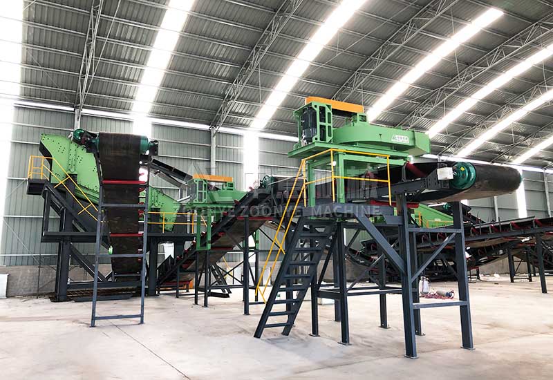 棒條弛張篩+兩臺立式負(fù)壓風(fēng)選機(jī)