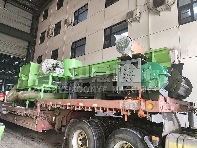 垃圾分選設(shè)備發(fā)貨現(xiàn)場(chǎng)