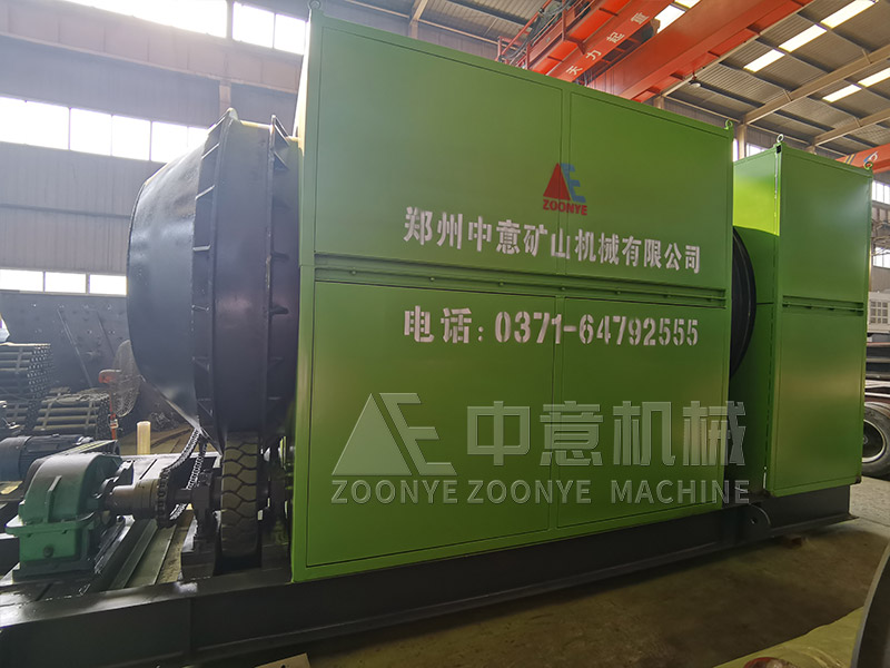 長(zhǎng)久堆積垃圾骨料再生設(shè)備滾筒篩實(shí)地工廠圖片