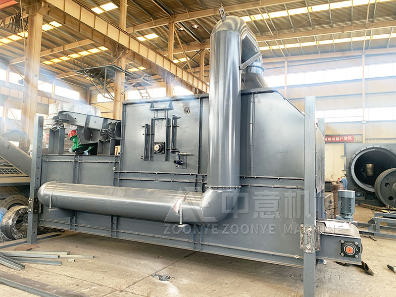 長(zhǎng)久堆積垃圾骨料再生設(shè)備風(fēng)選機(jī)實(shí)地工廠圖片